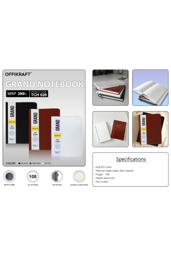Offikraft Grand Notebook - White